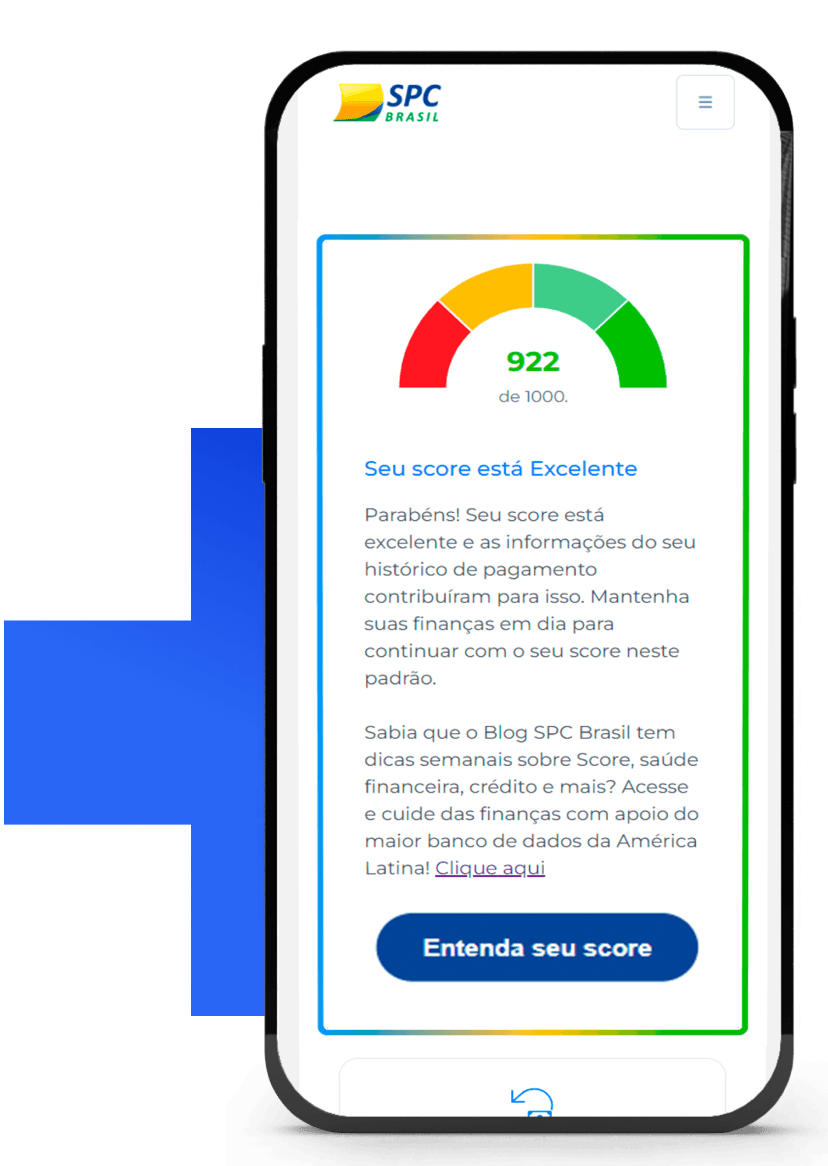 Imagem mostrando o gráfico do SPC Score